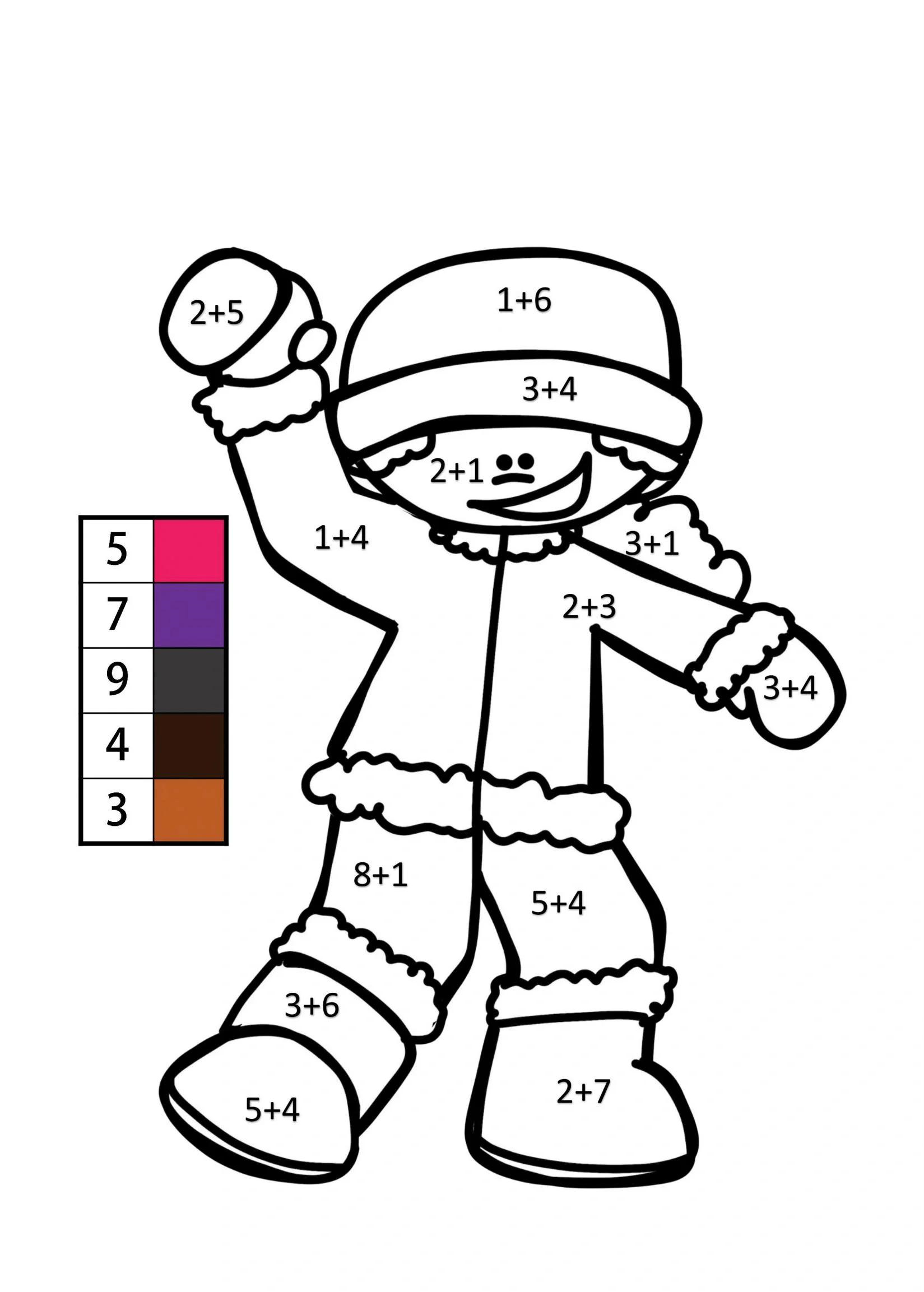 coloring pages color by number - coloring pages for kids