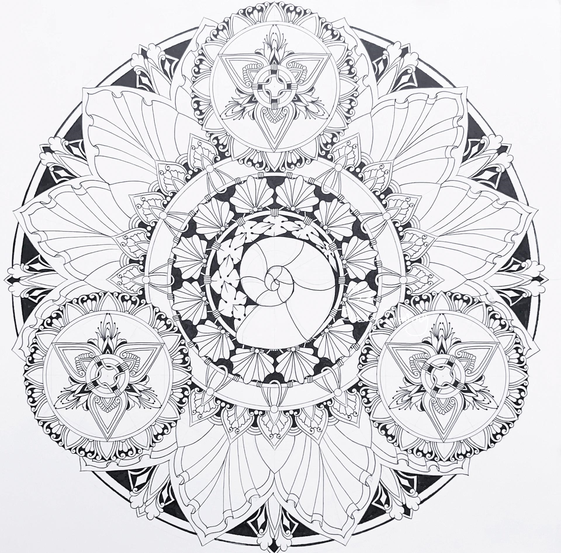 mandala coloring page - free printable coloring pages