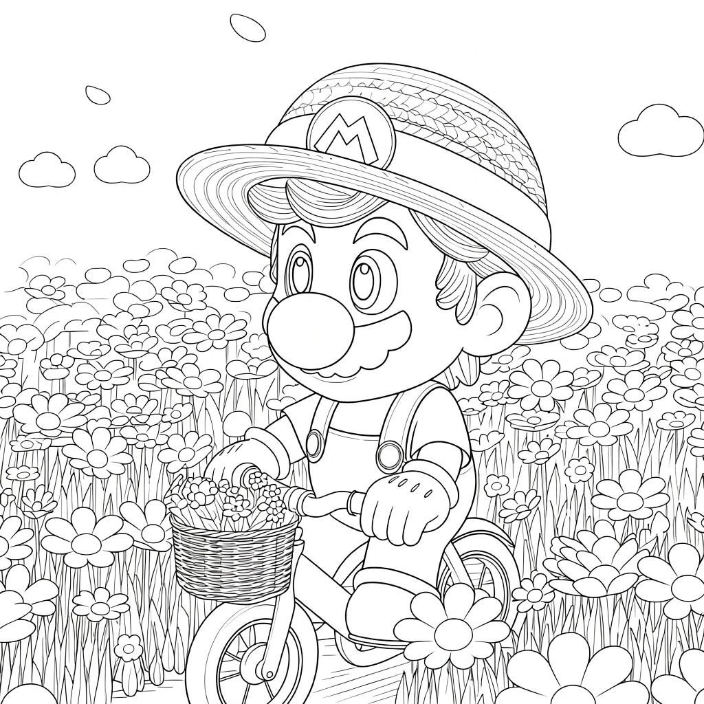 super mario coloring page - coloring pages