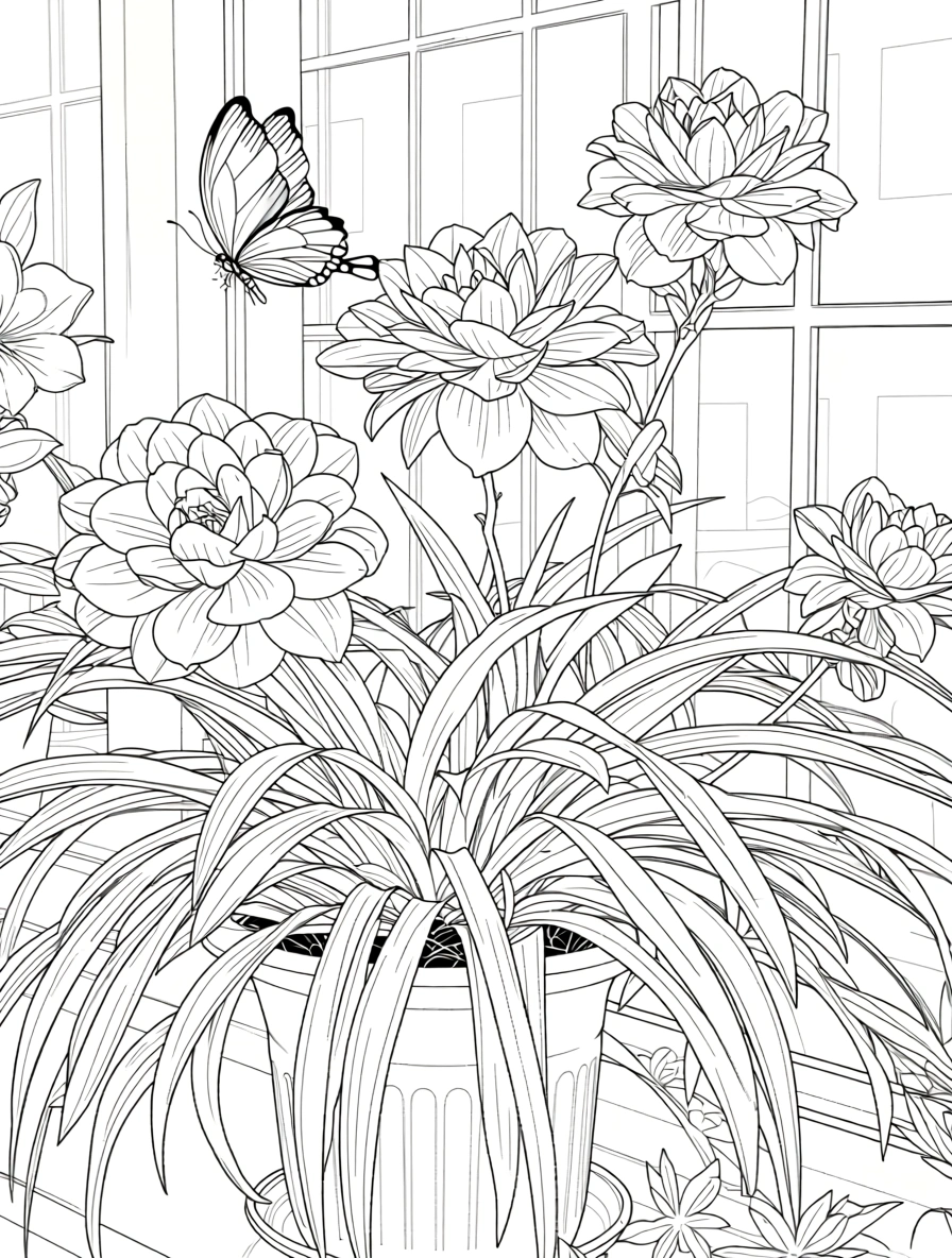 flower coloring pages printable - coloring pages free