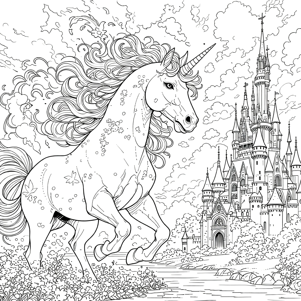 unicorn coloring pages printable - coloring pages free