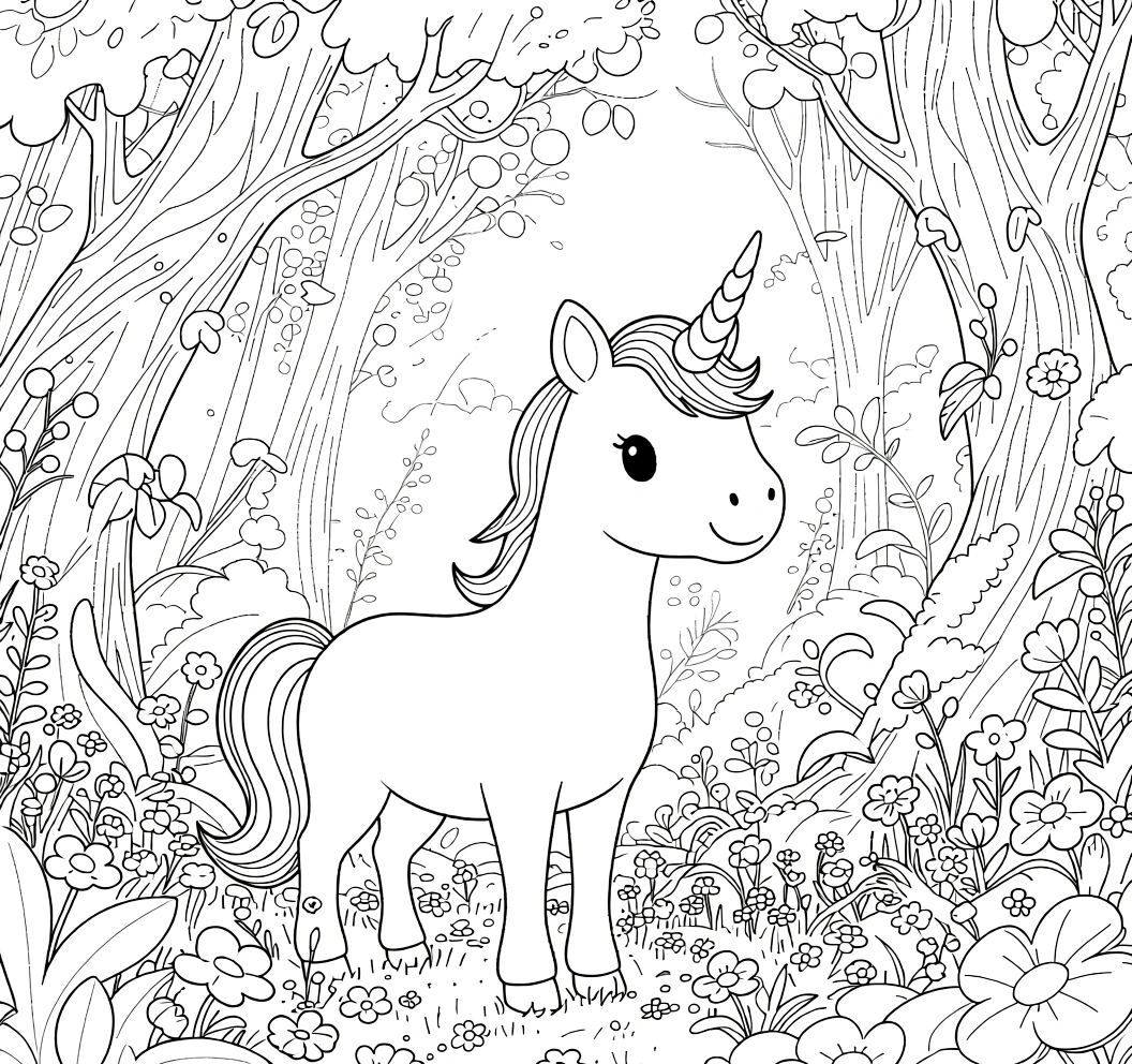 coloring page unicorn - crayola coloring pages