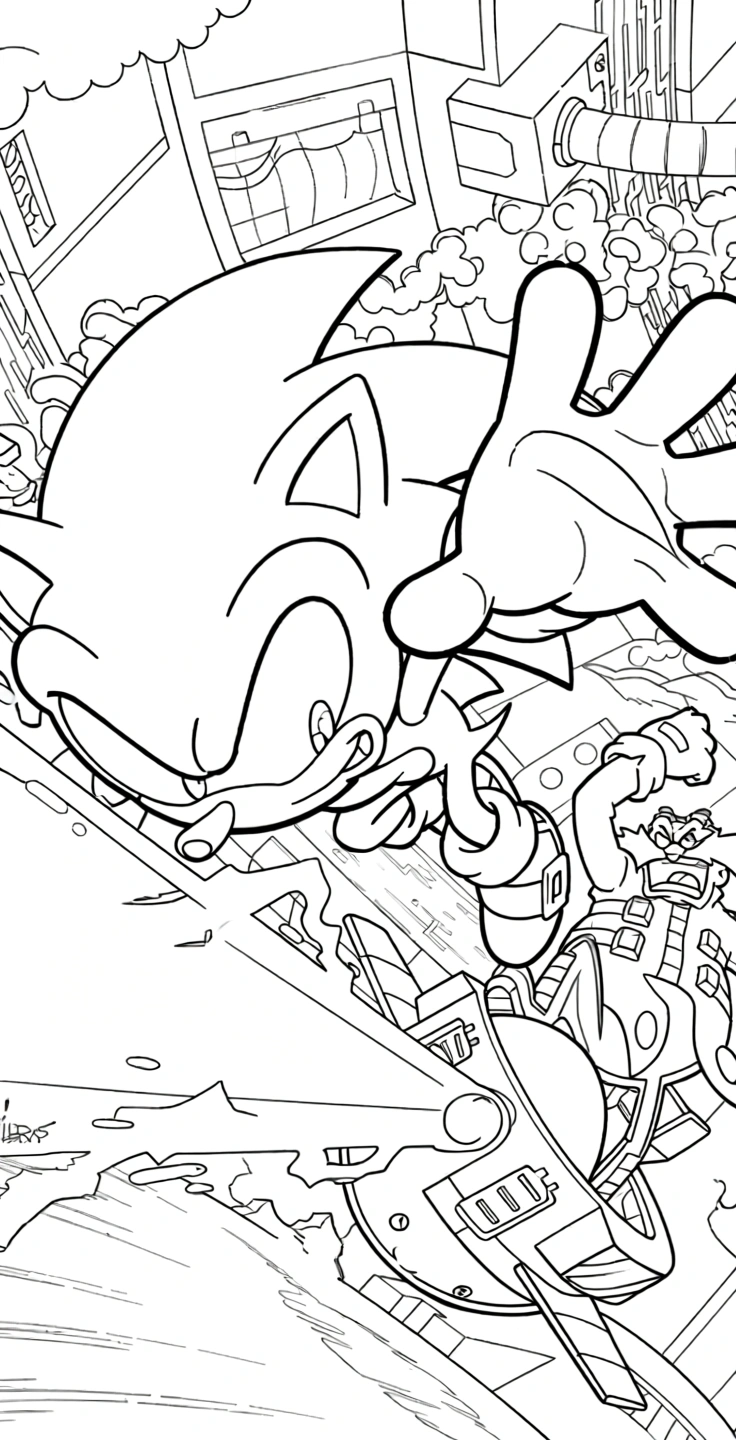 sonic 3 coloring pages - free coloring pages for kids