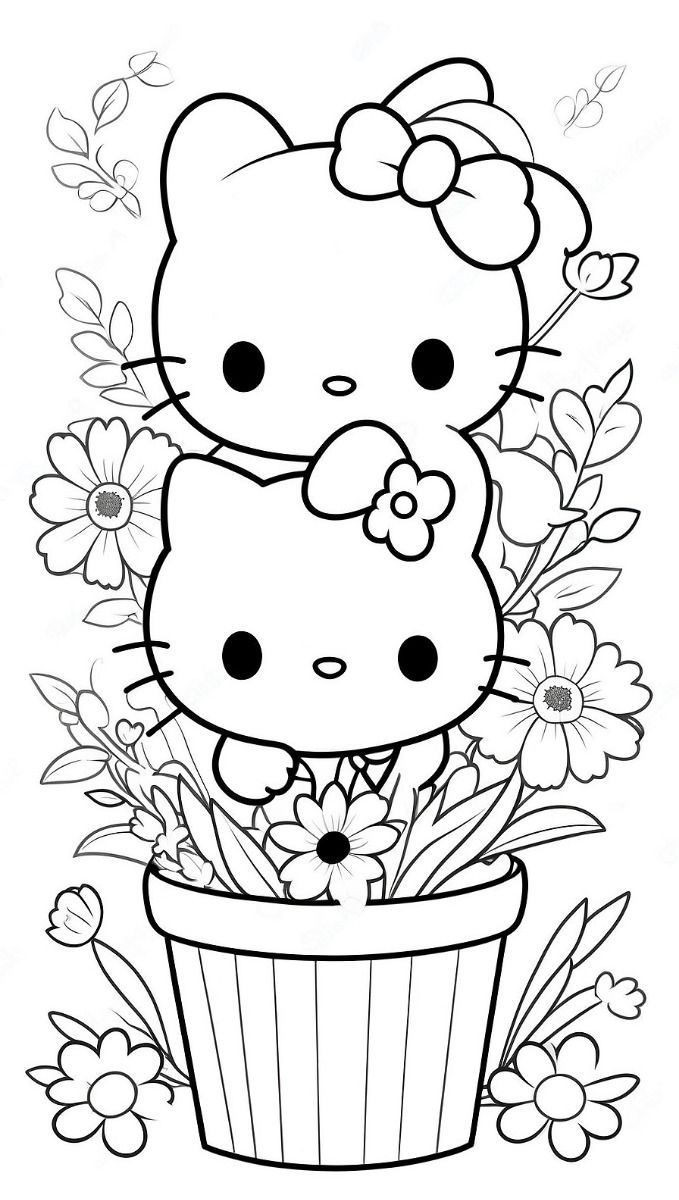 printable hello kitty coloring pages - printable coloring pages