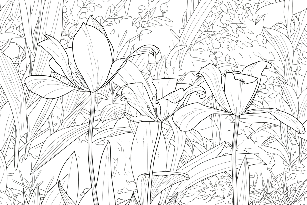 flower coloring pages - adult coloring pages