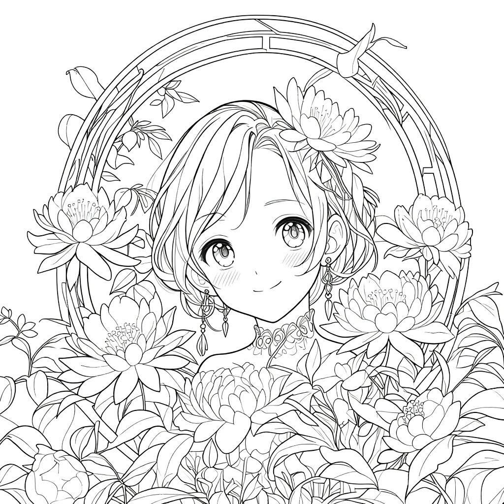 flower coloring page - coloring pages for kids