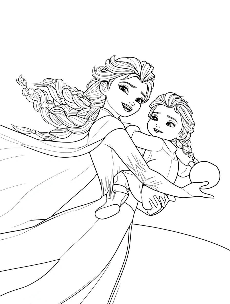 elsa and anna coloring pages - coloring books | Coloring Print